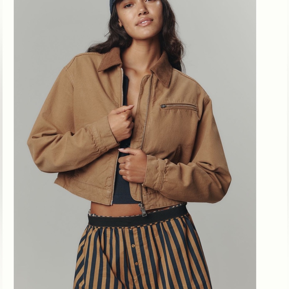 Reformation Cropped Utility Jacket  NWT